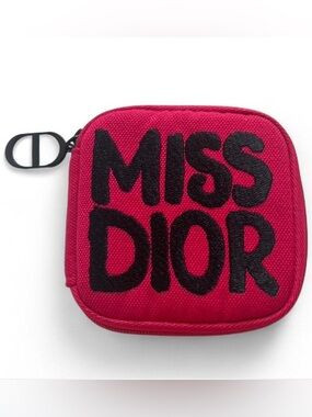 Dior MISS DIOR Vibrant Red Mini Bag Travel Case set 5 pc